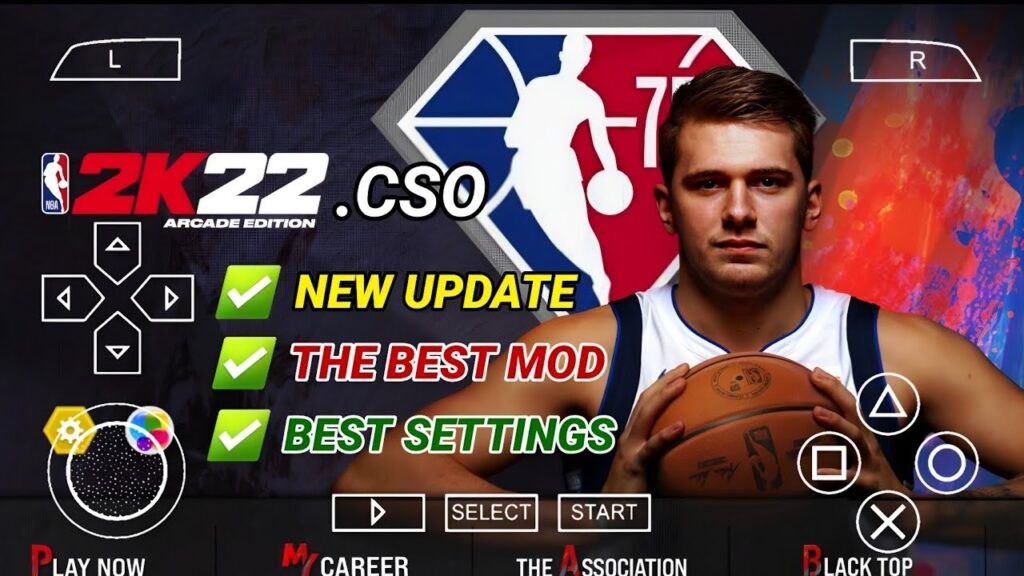NBA 2k22 PPSSPP zip file download for android