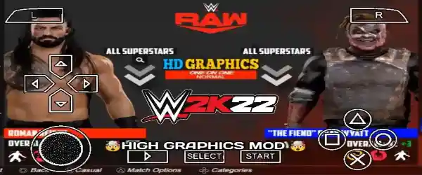 WWE 2K22 PPSSPP