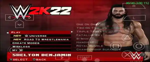 WWE 2K22 PPSSPP