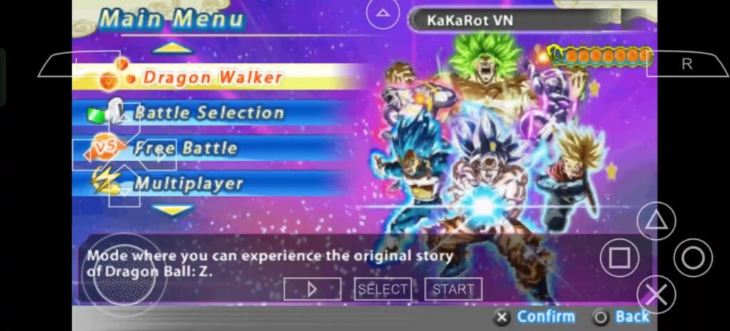 Dragon Ball Ultimate Budokai Tenkaichi Sparking Zero For PSP android